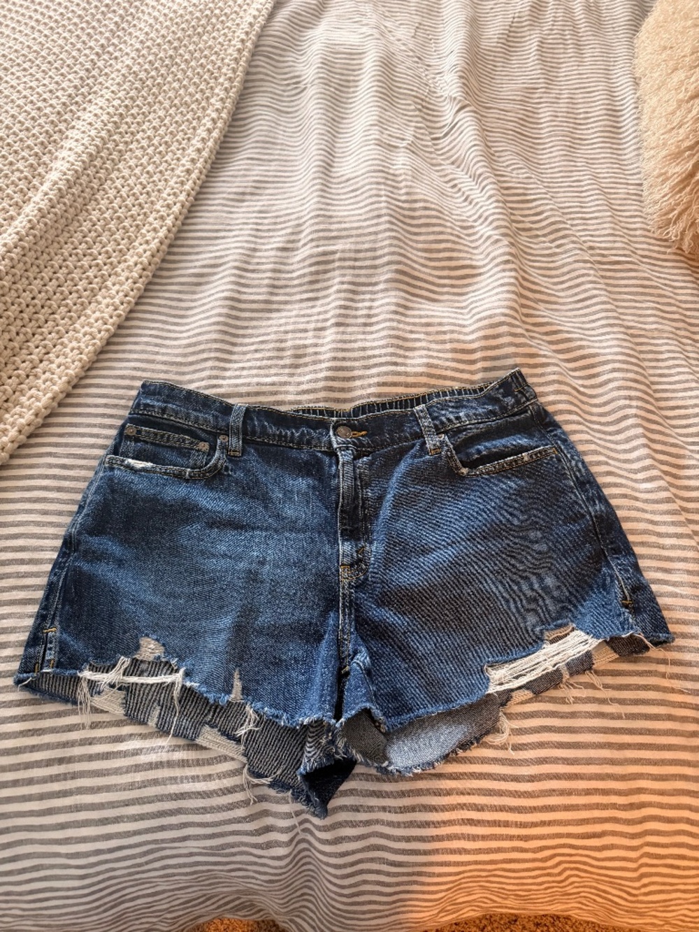 Aerie Women's Daydream Denim Jean Short in Size L